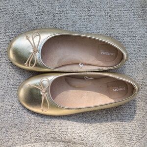 Gold Ballet Flats